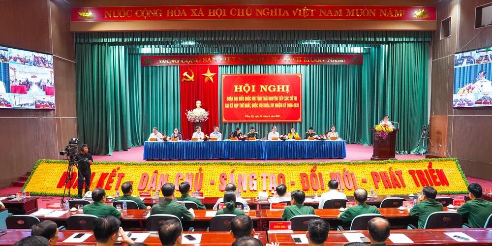 Đoàn đại biểu Quốc hội tỉnh Thái Nguyên tiếp xúc cử tri sau Kỳ họp thứ nhất, Quốc hội khóa XVI