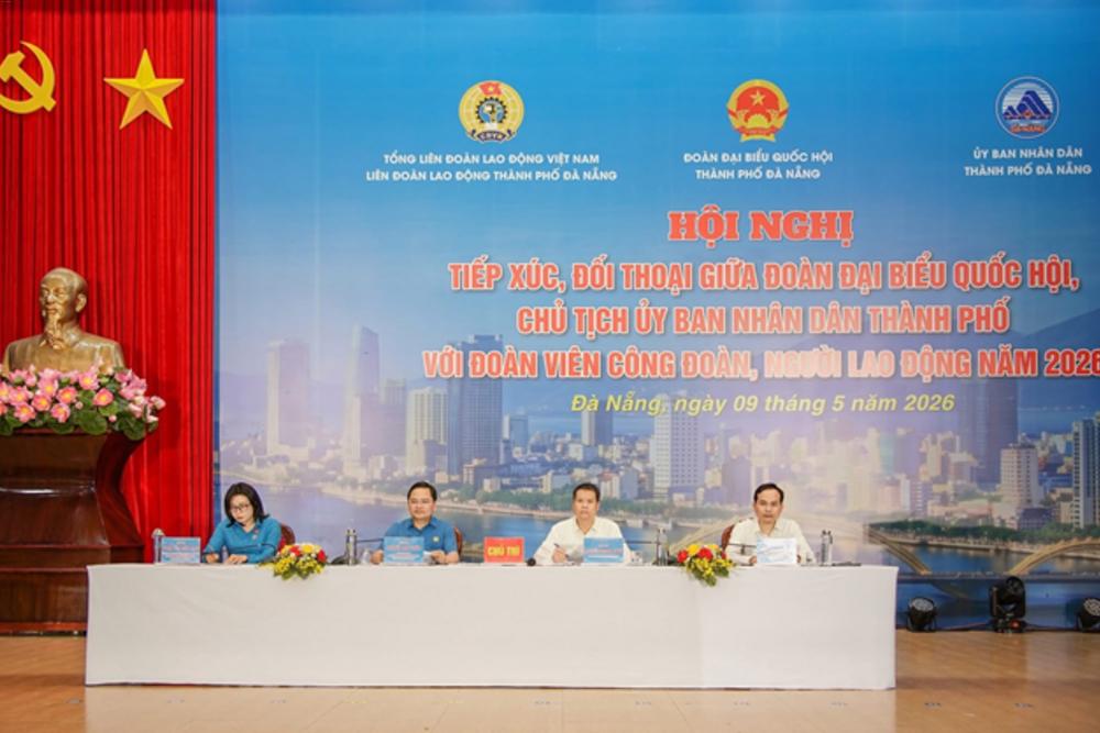 Đoàn đại biểu Quốc hội thành phố Đà Nẵng tiếp xúc cử tri chuyên đề với công nhân lao động sau Kỳ họp thứ Nhất, Quốc hội khóa XVI