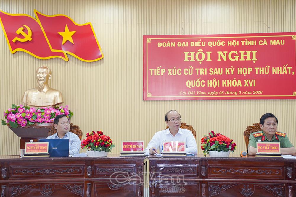 Cử tri Cà Mau phản ánh đến đại biểu Quốc hội nhiều vấn đề thực tiễn