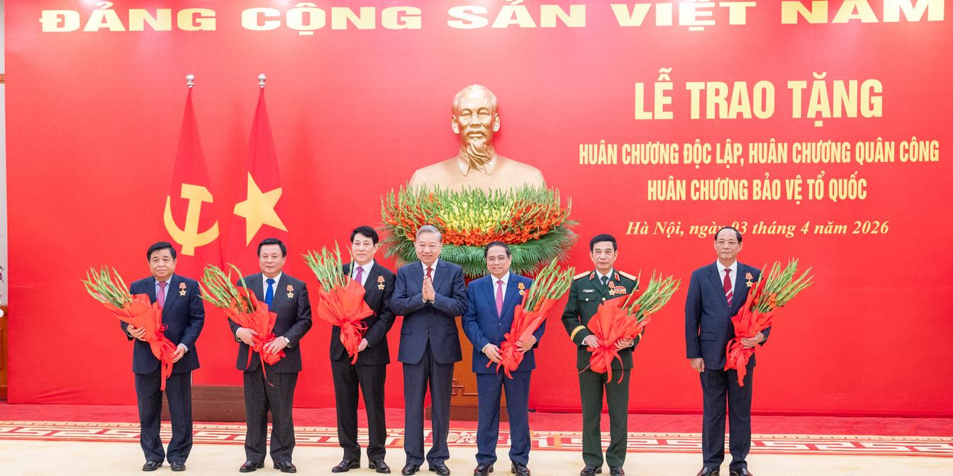 Tổng Bí thư Tô Lâm chủ trì Lễ trao tặng Huân chương Độc lập, Huân chương Quân công, Huân chương Bảo vệ Tổ quốc