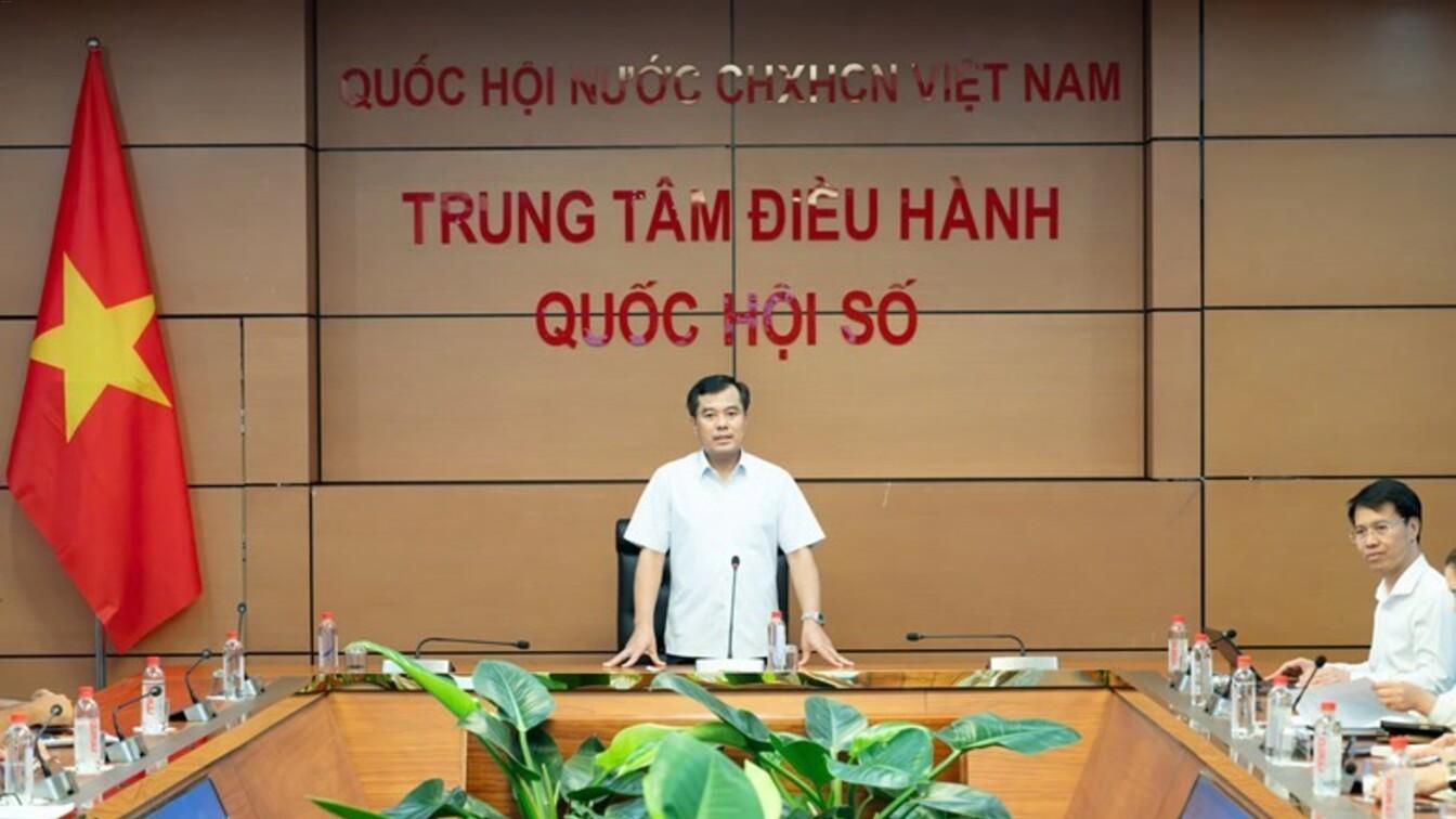 Phó Chủ nhiệm Văn phòng Quốc hội Nguyễn Mạnh Hùng chủ trì tập huấn giới thiệu Kho dữ liệu dùng chung Q-Data