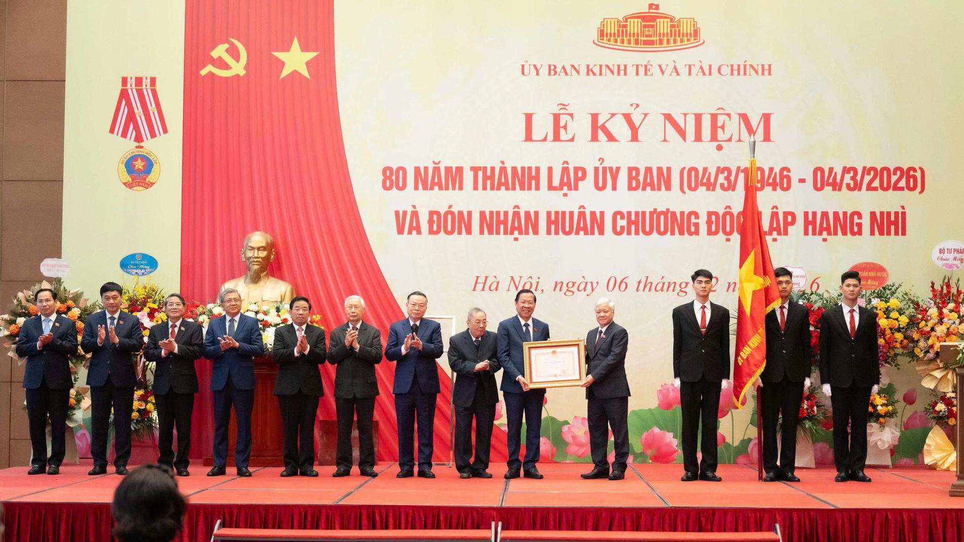 Ủy ban Kinh tế và Tài chính kỷ niệm 80 năm thành lập và đón nhận Huân chương Độc lập hạng Nhì