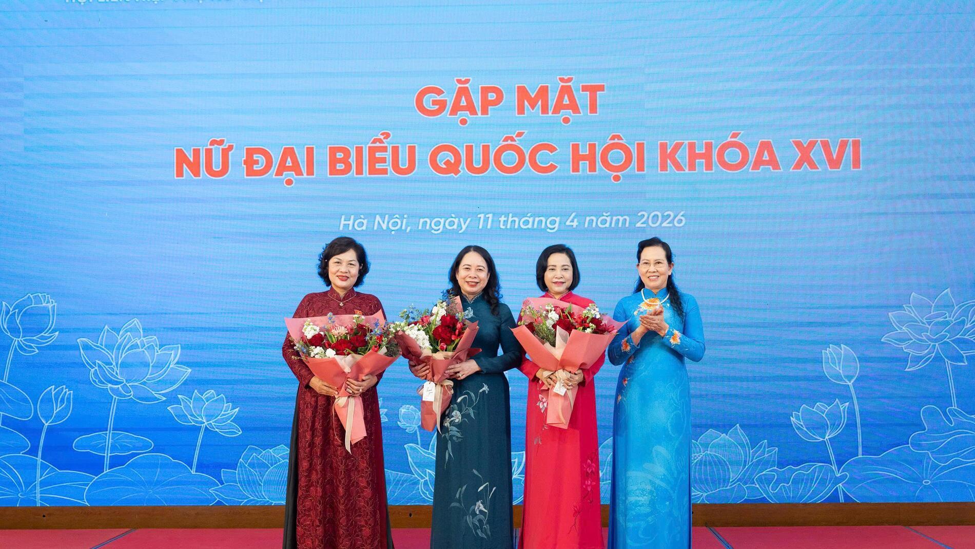 Gặp mặt nữ Đại biểu Quốc hội khóa XVI: Phát huy bản lĩnh, trí tuệ phụ nữ Việt Nam, hoàn thành trọng trách cử tri và Nhân dân giao phó