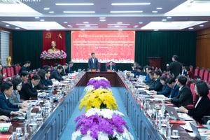 Phó Chủ tịch Quốc hội Vũ Hồng Thanh giám sát công tác chuẩn bị bầu cử tại Sơn La