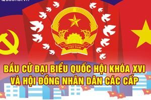 [Infographic] Bầu cử đại biểu Quốc hội khóa XVI và HĐND các cấp: Thiết lập nền tảng vững chắc cho nhiệm kỳ mới