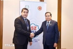 Chủ tịch Quốc hội Trần Thanh Mẫn gặp Chủ tịch Quốc hội Georgia nhân dịp Đại hội đồng IPU-152