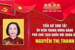 TÓM TẮT TIỂU SỬ ĐỒNG CHÍ NGUYỄN THỊ THANH - PHÓ CHỦ TỊCH QUỐC HỘI NƯỚC CỘNG HÒA XÃ HỘI CHỦ NGHĨA VIỆT NAM