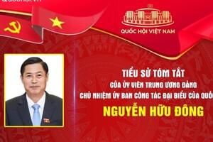 Tiểu sử tóm tắt và Chương trình hành động của Ủy viên Ban Chấp hành Trung ương Đảng, Chủ nhiệm Ủy ban Công tác đại biểu của Quốc hội Nguyễn Hữu Đông