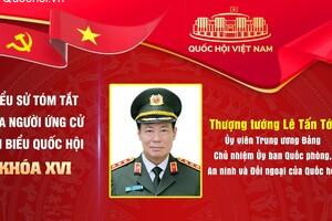 Chủ nhiệm Ủy ban Quốc phòng, An ninh và Đối ngoại, Thượng tướng Lê Tấn Tới ứng cử đại biểu Quốc hội khóa XVI tỉnh Tây Ninh