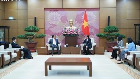 Chủ nhiệm Ủy ban Kinh tế và Tài chính Phan Văn Mãi tiếp Đại sứ Đặc mệnh toàn quyền Nhật Bản Ito Naoki