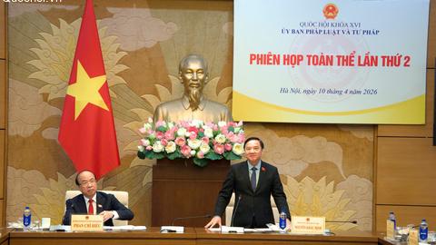 Phó Chủ tịch Quốc hội Nguyễn Khắc Định dự Phiên họp toàn thể lần thứ 2 Ủy ban Pháp luật và Tư pháp