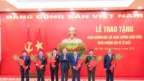Tổng Bí thư Tô Lâm chủ trì Lễ trao tặng Huân chương Độc lập, Huân chương Quân công, Huân chương Bảo vệ Tổ quốc