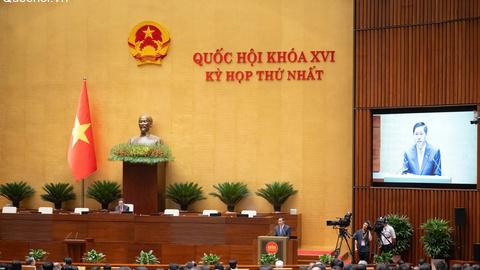 Quốc hội nghe báo cáo kết quả xác nhận tư cách đại biểu Quốc hội khóa XVI