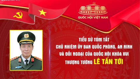 Tiểu sử tóm tắt Chủ nhiệm Ủy ban Quốc phòng, An ninh và Đối ngoại khóa XVI, Thượng tướng Lê Tấn Tới