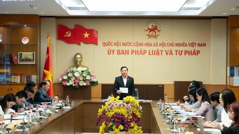 [Ảnh] Phó Chủ tịch Quốc hội Nguyễn Khắc Định chủ trì họp về Đề án Định hướng lập pháp nhiệm kỳ Quốc hội khoá XVI