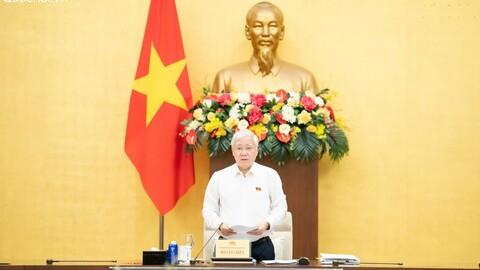 Cuộc họp giao ban giữa Lãnh đạo Quốc hội với Thường trực Hội đồng Dân tộc, Thường trực các Ủy ban của Quốc hội và Văn phòng Quốc hội về một số nhiệm vụ trọng tâm tháng 5