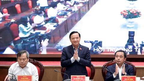 [Ảnh] Phó Chủ tịch Quốc hội Nguyễn Khắc Định dự Hội nghị triển khai, thi hành Luật Thủ đô năm 2026