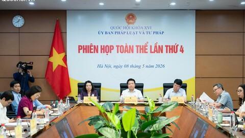 Ủy ban Pháp luật và Tư pháp thẩm tra dự án Pháp lệnh sửa đổi, bổ sung một số điều của Pháp lệnh Hợp nhất văn bản quy phạm pháp luật