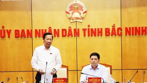 Chủ nhiệm Uỷ ban Kinh tế và Tài chính Phan Văn Mãi và đoàn công tác khảo sát thực hiện tăng trưởng hai con số tại Bắc Ninh