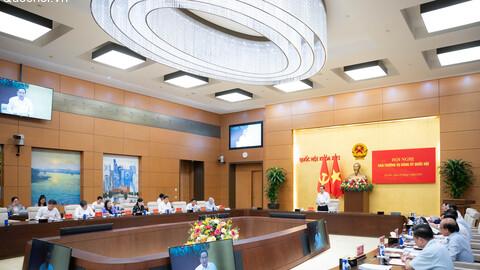 Bí thư Đảng ủy Quốc hội Trần Thanh Mẫn chủ trì Hội nghị Ban Thường vụ Đảng ủy Quốc hội