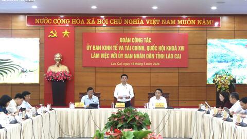 Phó Chủ tịch Quốc hội Nguyễn Hồng Diên làm việc với UBND tỉnh Lào Cai