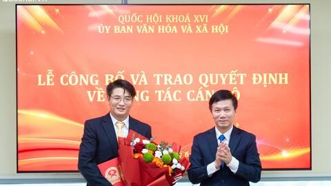 Lễ công bố và trao Quyết định bổ nhiệm Phó Vụ trưởng Vụ Văn hóa và Xã hội