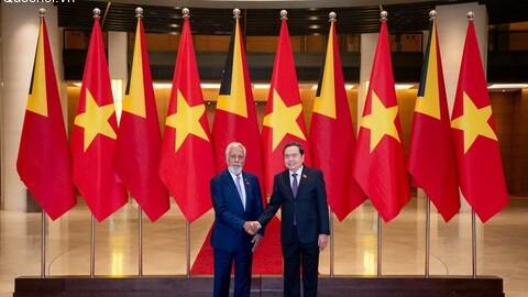 Chủ tịch Quốc hội Trần Thanh Mẫn hội kiến Thủ tướng Cộng hòa Dân chủ Timor-Leste