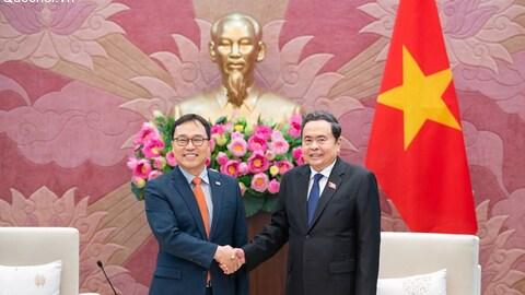 Chủ tịch Quốc hội Trần Thanh Mẫn tiếp Đại sứ Hàn Quốc Choi Youngsam