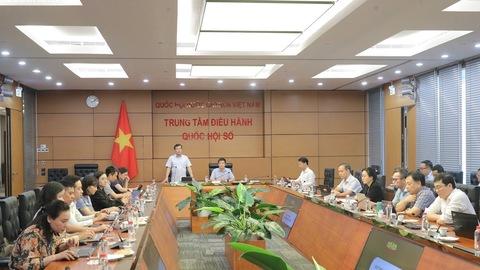 Phó Chủ nhiệm VPQH Nguyễn Mạnh Hùng và Thường trực Ủy ban Pháp luật - Tư pháp làm việc với Tập đoàn Viettel về phần mềm hệ thống lập pháp