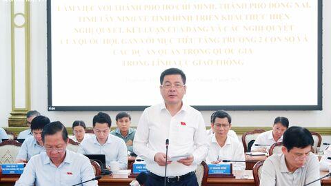Phó Chủ tịch Quốc hội Nguyễn Hồng Diên làm việc với UBND TP. Hồ Chí Minh, TP. Đồng Nai và tỉnh Tây Ninh