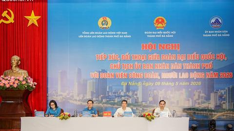 Đoàn đại biểu Quốc hội thành phố Đà Nẵng tiếp xúc cử tri chuyên đề với công nhân lao động sau Kỳ họp thứ Nhất, Quốc hội khóa XVI