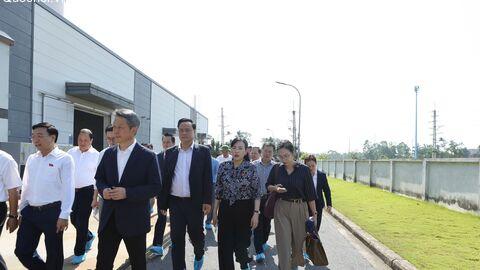Chủ nhiệm Ủy ban Khoa học, Công nghệ và Môi trường Nguyễn Thanh Hải khảo sát tại Phú Thọ