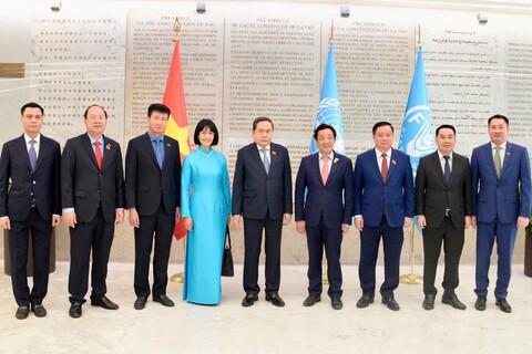 Chủ tịch Quốc hội Trần Thanh Mẫn đã gặp Tổng Giám đốc Tổ chức Lương thực và Nông nghiệp Liên hợp quốc