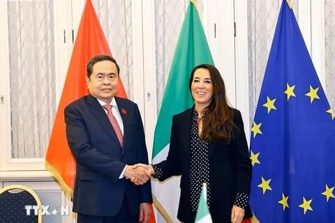 Chủ tịch Quốc hội Trần Thanh Mẫn tiếp Phó Chủ tịch Thượng viện Italia Licia Ronzulli