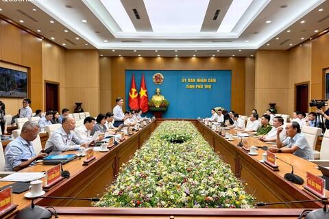 Đoàn công tác của Ủy ban Khoa học, Công nghệ và Môi trường làm việc với UBND tỉnh Phú Thọ gỡ vướng pháp lý về bảo vệ môi trường