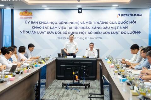 Ủy ban Khoa học, Công nghệ và Môi trường làm việc với Petrolimex về sửa đổi Luật Đo lường