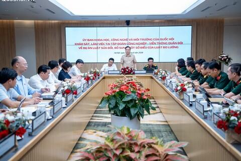 Đoàn công tác của Ủy ban Khoa học, Công nghệ và Môi trường làm việc với Tập đoàn Viettel