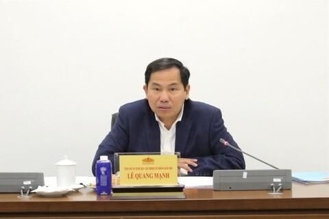 Tổng Thư ký Quốc hội, Chủ nhiệm Văn phòng Quốc hội Lê Quang Mạnh chủ trì Họp Giao ban Văn phòng Quốc hội