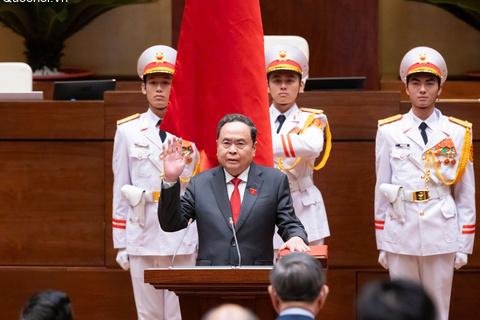 Chủ tịch Quốc hội khoá XVI Trần Thanh Mẫn tuyên thệ nhậm chức: Nguyện cống hiến hết sức mình, phụng sự Tổ quốc, phục vụ Nhân dân