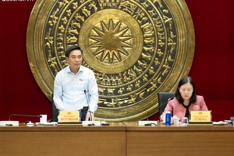Phó Chủ tịch Quốc hội, Thượng tướng Nguyễn Doãn Anh làm việc với Thường trực Ủy ban Dân nguyện và Giám sát của Quốc hội