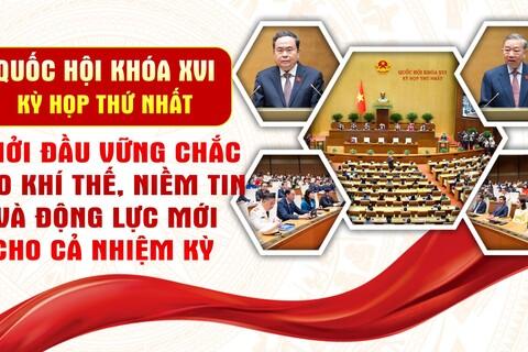 Kỳ họp thứ Nhất, Quốc hội khóa XVI: Khởi đầu vững chắc, tạo khí thế, niềm tin và động lực mới cho cả nhiệm kỳ