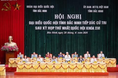 Phó Chủ tịch Thường trực Quốc hội Đỗ Văn Chiến tiếp xúc cử tri tỉnh Bắc Ninh sau Kỳ họp thứ Nhất, Quốc hội khóa XVI