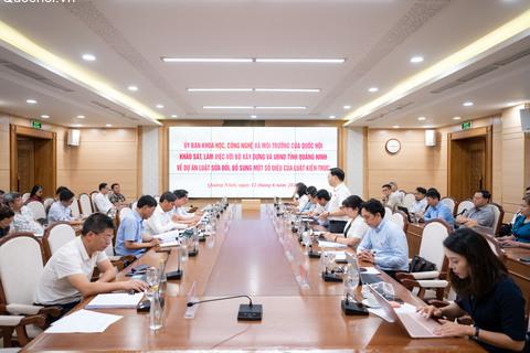 Đoàn công tác của Ủy ban Khoa học, Công nghệ và Môi trường của Quốc hội làm việc tại tỉnh Quảng Ninh