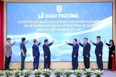 Khai trương Cơ sở dữ liệu quốc gia về pháp luật phiên bản mới
