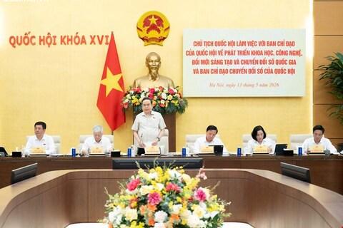 Chủ tịch Quốc hội chủ trì cuộc làm việc với Ban Chỉ đạo của Quốc hội về phát triển khoa học công nghệ, đổi mới sáng tạo