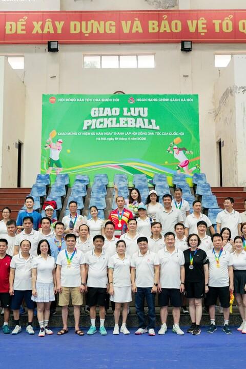 [Ảnh] Phó Chủ tịch Quốc hội Nguyễn Thị Thanh dự Giải Pickleball mở rộng chào mừng kỷ niệm 65 năm Hội đồng Dân tộc