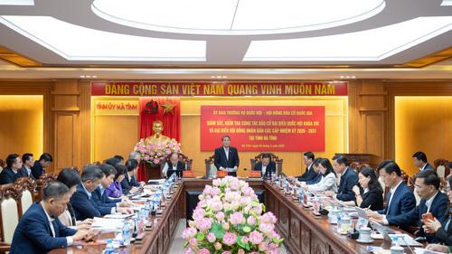 Phó Chủ tịch Quốc hội Nguyễn Đức Hải giám sát, kiểm tra công tác bầu cử tại Hà Tĩnh