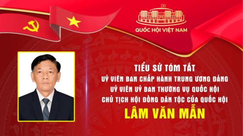 Tiểu sử tóm tắt của Chủ tịch Hội đồng Dân tộc của Quốc hội khoá XVI Lâm Văn Mẫn