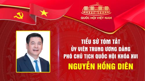 Tiểu sử tóm tắt Phó Chủ tịch Quốc hội khóa XVI Nguyễn Hồng Diên