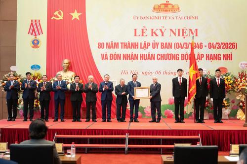 Ủy ban Kinh tế và Tài chính kỷ niệm 80 năm thành lập và đón nhận Huân chương Độc lập hạng Nhì